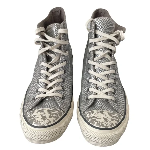 Converse Shoes Converse Textile Leather Silver Snakeskin